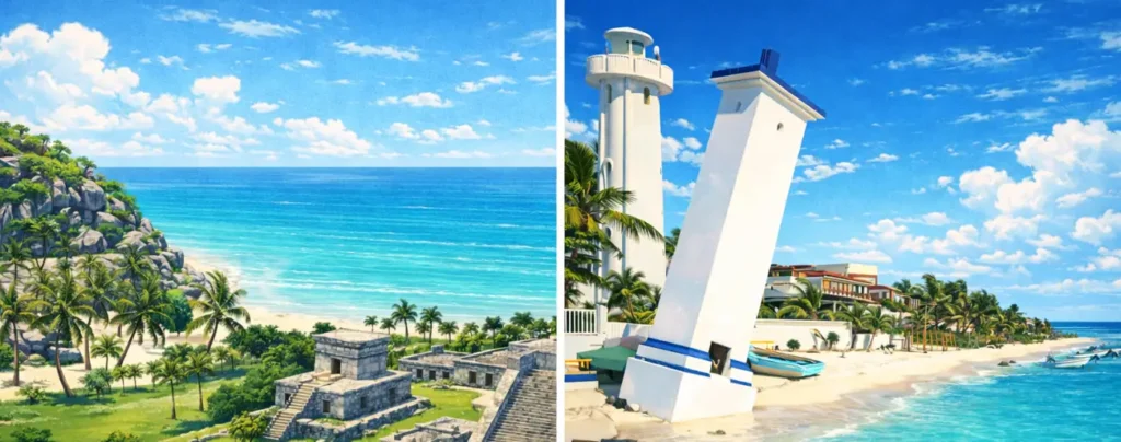 Tulum and Puerto Morelos landscapes